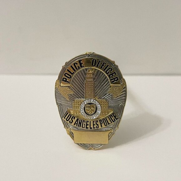 LAPD Los Angeles Police Pin Badge Double Backing Pinback - Picture 10 of 10